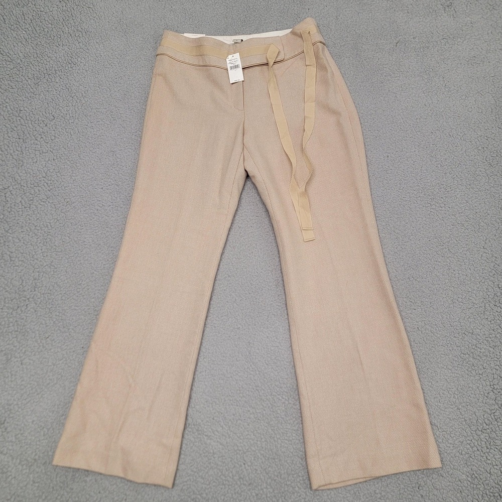 Vintage Banana Republic High-Rise Flare Stretch Dress Pants Womens 12 Wool Belt‎